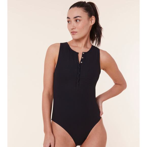 Andie Swim Eco Nylon The Malibu One Piece in Black S NWT - Picture 7 of 7